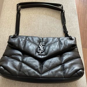 LouLou Puffer Small Flapbag Matelasse Saint Laurent